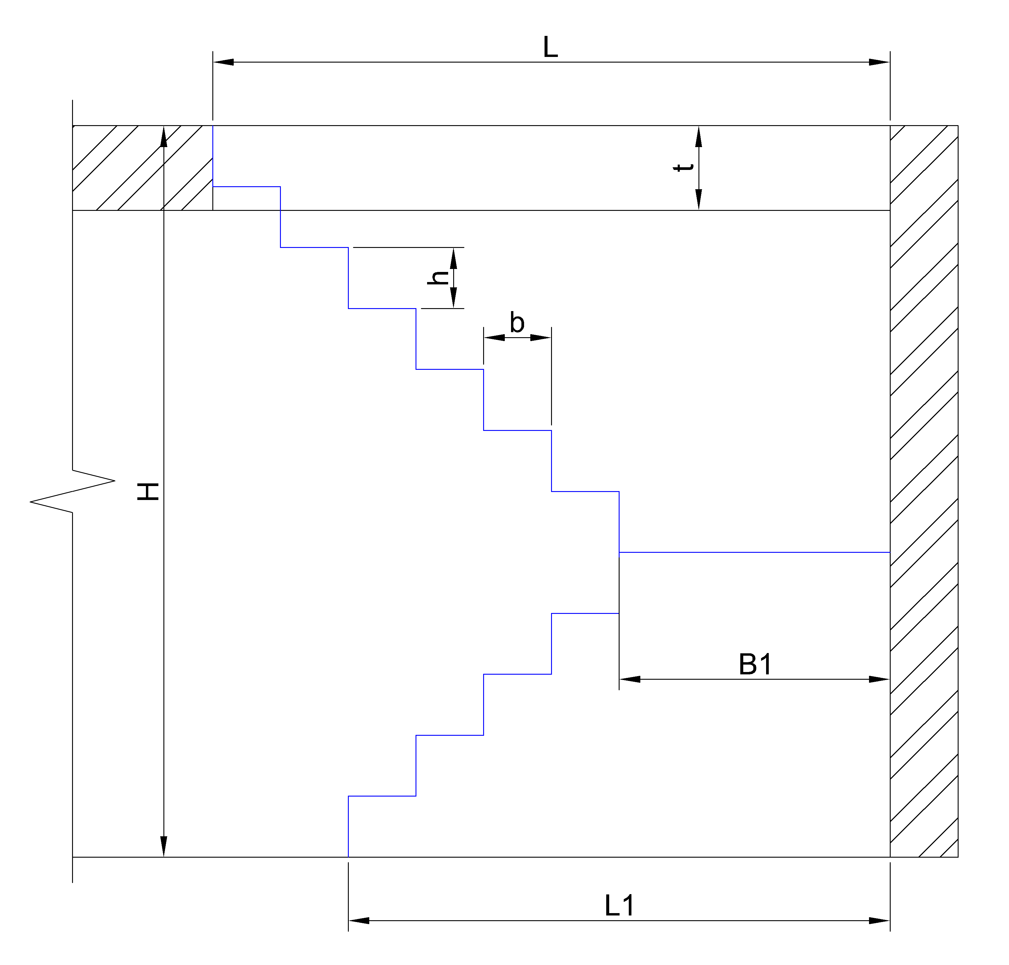 staircase section