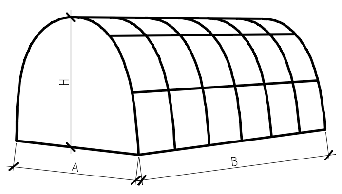 Arched greenhouse