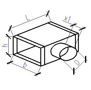 rectangular-to-round tee