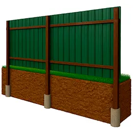 Golfplaten schutting