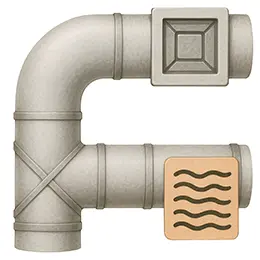 Oppervlak ventilatiekanaal