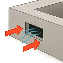 Ventilatiegaten kruipruimte
