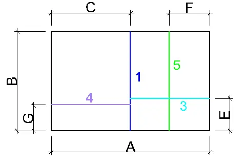 Стіни 1,3,4,5